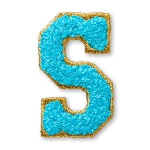 AG™ Letter S Stick-On Patch