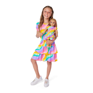 Summer's™ Rainbow Swirl Dress for Girls & 18-inch Dolls + Summer Doll (Girl of the Year™ 2025)